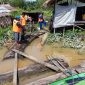 Photo lokasi kejadian dimana saat Dimas (8) diterkam buaya