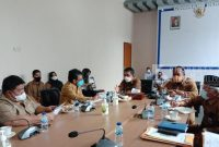 Suasana Rakor Evaluasi yang digelar di Media Center Diskominfo Perstik Kutai Timur (22/11/2021). (foto: Istimewa)