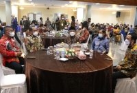 Suasana malam ramah tamah yang digelar Pemkab Kutim dalam menyambut kunjungan Bupati Soppeng beserta rombongan (30/10/2021). (foto: Istimewa)