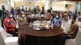 Suasana malam ramah tamah yang digelar Pemkab Kutim dalam menyambut kunjungan Bupati Soppeng beserta rombongan (30/10/2021). (foto: Istimewa)