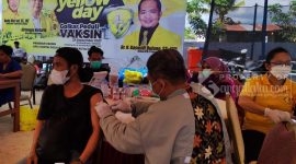 Giat vaksinasi oleh DPD Golkar Kutai Timur (29/10/2021).