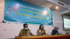 Staf Ahli Bidang Kemasyarakatan, Administrasi Umum dan HAM, Roma Malau, saat membuka acara pelatihan (09/11/2021). (foto: Istimewa)