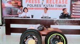 Pelau pencurian vleg di Sangatta berhasil diamankan. (foto: /istimewa)