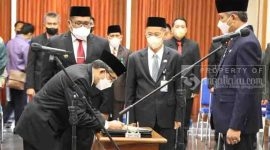Suasana Pelantikan Sekretaris Daerah Kutai Timur oleh Buapti Kutai Timur.(foto:/istimewa)