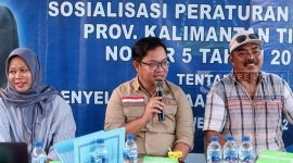 Legislator PAN Provinsi Kalimantan Timur, Nasiruddin saat Sosper Provinvi