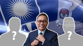 Ilustrasi: Zulkifli Hasan dan dua Capres Cawapres 2024.(gambar ilustrasi: bl/sangattaku.com)