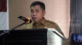 Zubair saat memberikan sambutan.(foto>/istimewa)