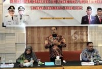 Wakil Bupati Kutai Timur, Kasmidi Bulang saat memberikan sambutan (04/11/2022).(foto:bl/sangattaku)