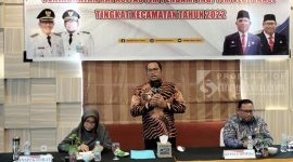 Wakil Bupati Kutai Timur, Kasmidi Bulang saat memberikan sambutan (04/11/2022).(foto:bl/sangattaku)