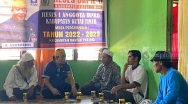 Suasana reses H Asmawardi, Desa Rantau Makmur, Kecamatan Rantau Pulung (20/11/2022).(foto:ev/sangattaku)