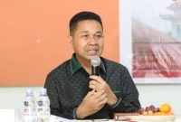 Ketua DPRD Kutai TImur, Joni,S.Sos saat sosialisasikan Perda No 1 Tahun 2022.(/ist)