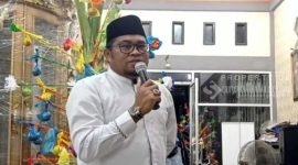 Wakil Bupati Kutai Timur saat memberikan sambutan pada Peringatan Maulid Nabi Muhammad SWA yang digelar oleh Kerukunan Keluarga jeneponto.(foto:/istimewa)