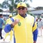 Wakil Bupati Kutai Timur, sekaligus Ketua Kontingen Kutai Timur, Kasmidi Bulang di sela kegiatan pelepasan kontingen (19/11/2022).(foto:pj/sangattaku)