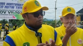 Wakil Bupati Kutai Timur yang juga berlaku sebagai Ketua Kontingen Kutai Timur, Kasmidi Bulang.(foto:/istimewa)
