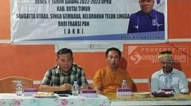 Suasana reses masa sidang I 2022/2023 Anggota DPRD Kutai Timur, Basti Sanggalani di RT 24 Singa Gembara.(/ist)