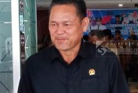 Anggota DPRD, Yan Ipui sesaat setelah menghadiri