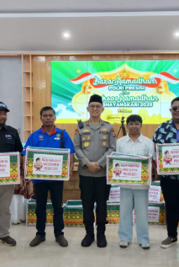 Polres Kutai Timur Gelar Bakti Sosial Ramadan, Bagikan 1.000 Paket Sembako dan Bazar Murah