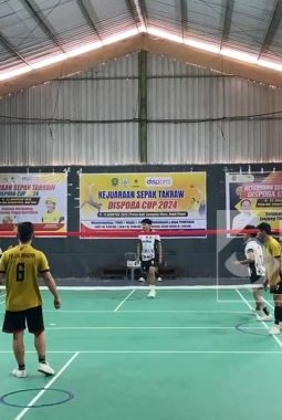 Buka Kejuaraan Sepak Takraw, Kadispora Ingatkan, Selain Prestasi, Pentingnya Sportivitas