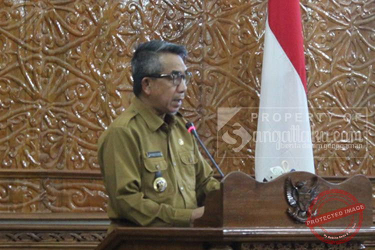 Bupati Kutai Timur, Ardiansyah Sulaiman saat memaparkan Nota RAPB 2026 pada Paripurna ke-12. (M2P/sangattaku)