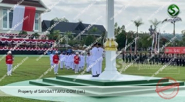 Upacara Peringatan HUT ke-79 RI di Kutai Timur Berlangsung Khidmat