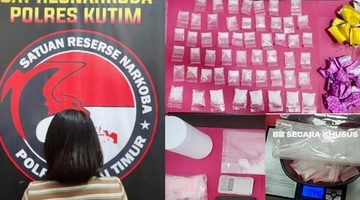 Penggerebekan Kos di Sangatta Utara, Satresnarkoba Polres Kutim Amankan Seorang Perempuan, Sita 54 Bungkus Sabu