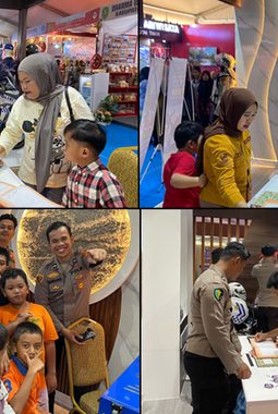 Dekatkan Diri dengan Warga, Polres Kutim Hadirkan Stand Expo Informatif di Bukit Pelangi